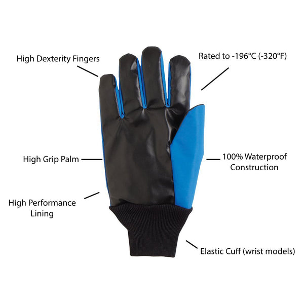 TA320 Chilly Grip H2O Water Resistant Gray Gloves, Thermal Liner